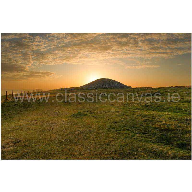 Sunset at Loughcrew Cairns Meath, Ireland - Irish Landscape